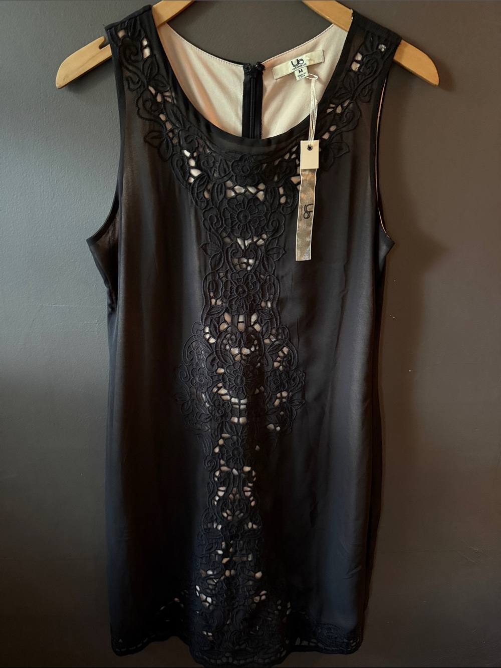 Ya Los Angeles Sleeveless Lace-Front Slip Dress